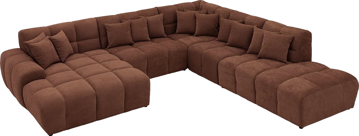 Goossens Excellent Kubus Bank Stof Bruin - 8252790-goossens-excellent-kubus-bank-stof-bruin-04
