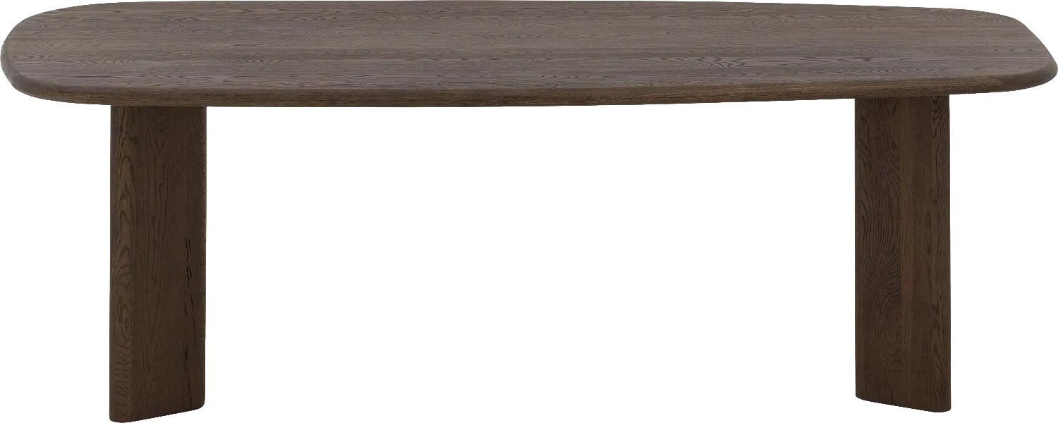Goossens Slim Eettafel Eiken Donker Bruin - 8252121-goossens-slim-eettafel-eiken-donker-bruin-01