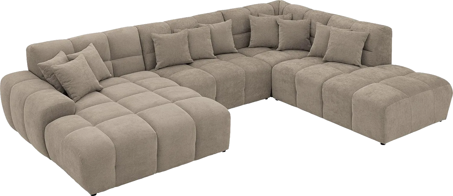 Goossens Excellent Kubus Bank Stof Bruin - 8252902-goossens-excellent-kubus-bank-stof-bruin-04