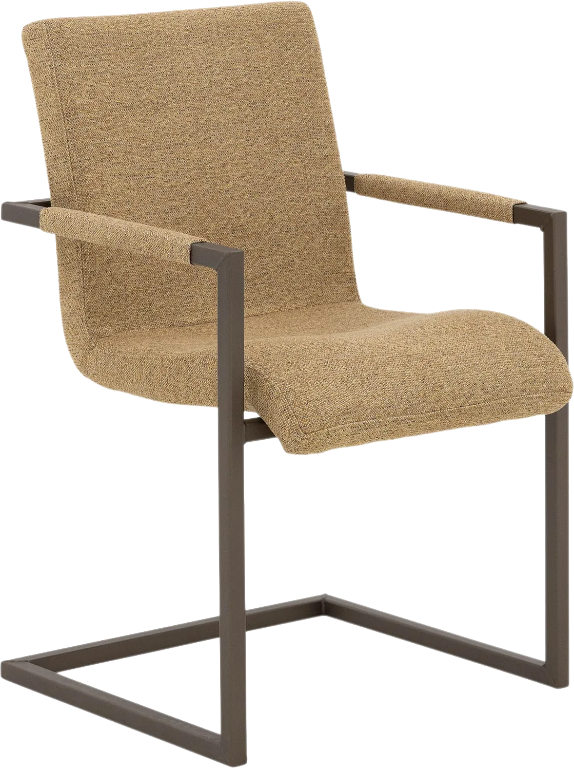 Goossens Sturdy Eetkamerstoel Stof Geel - 8252128-goossens-sturdy-eetkamerstoel-stof-geel-01