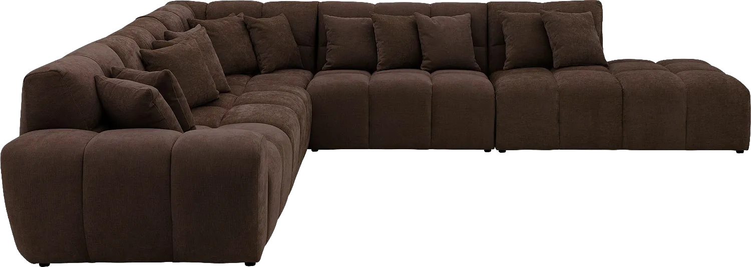 Goossens Excellent Kubus Bank Stof Bruin - 8252883-goossens-excellent-kubus-bank-stof-bruin-05