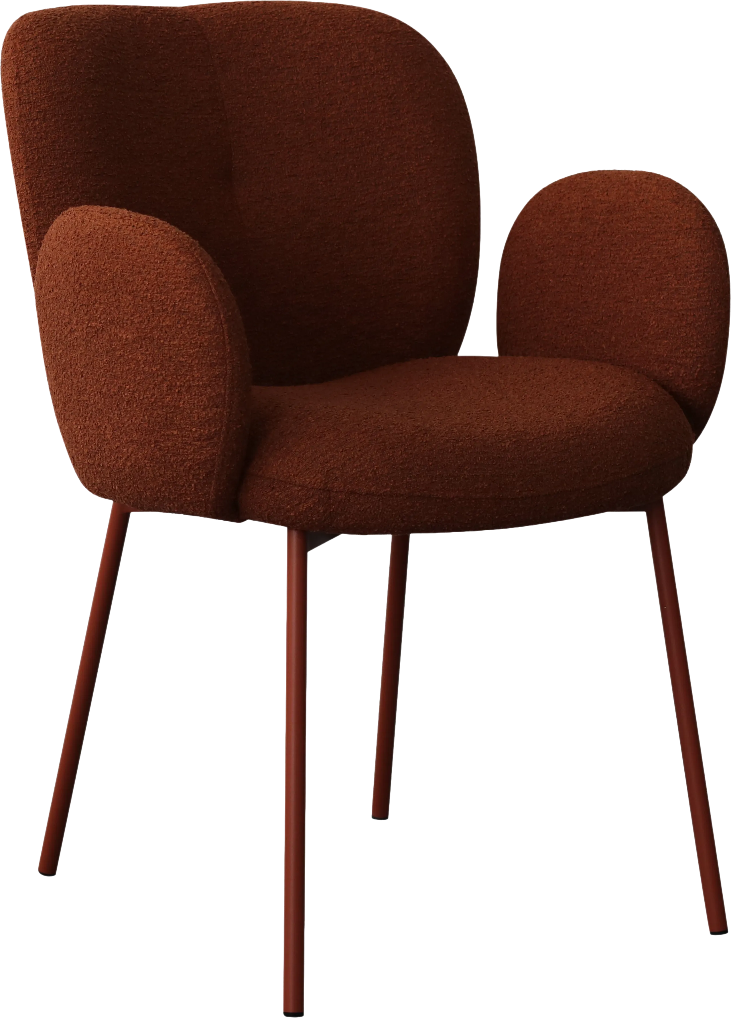 Goossens Basic Eller Eetkamerstoel Stof Bruin - 8260661-goossens-basic-eller-eetkamerstoel-stof-bruin-01