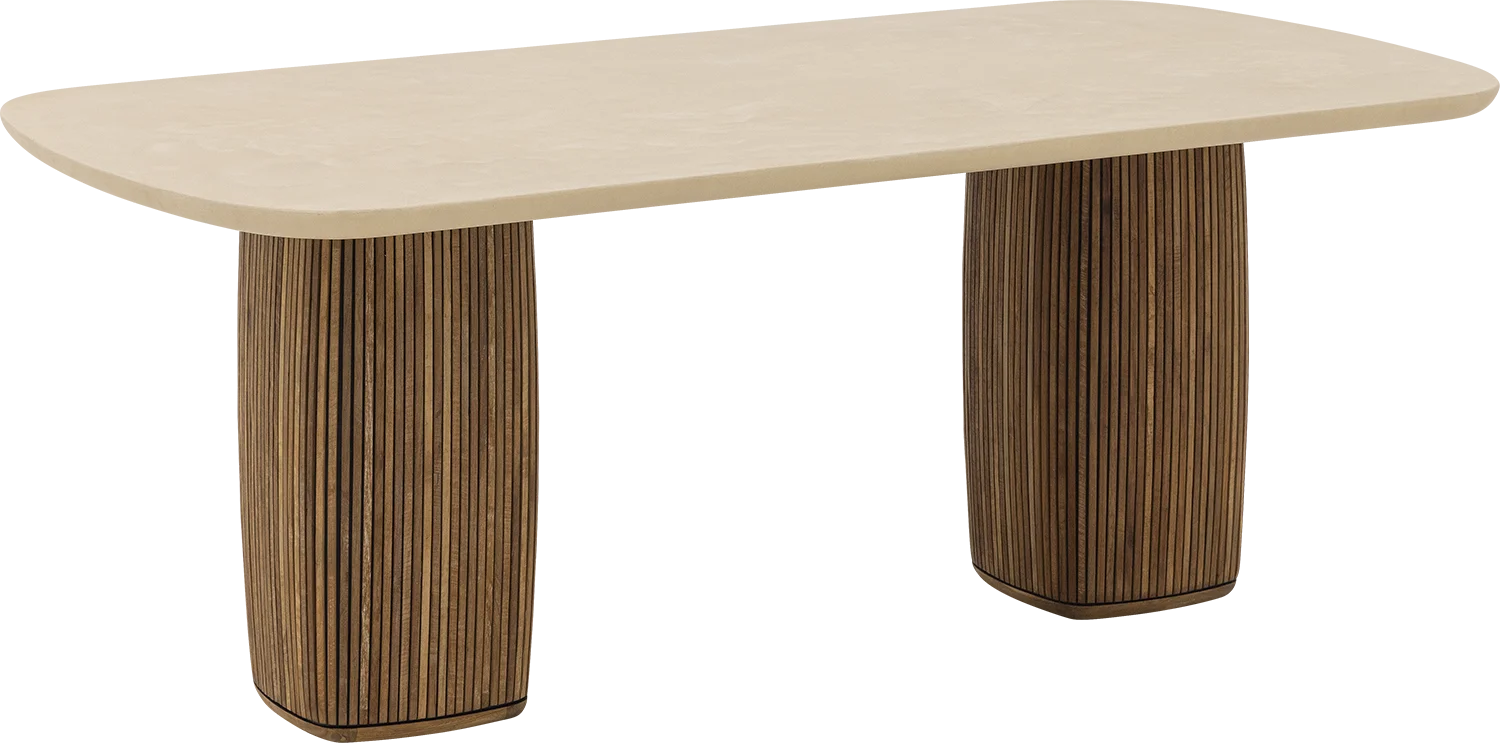 Goossens Nova Eettafel Mortex Beige - 8260028-goossens-nova-eettafel-mortex-beige-01