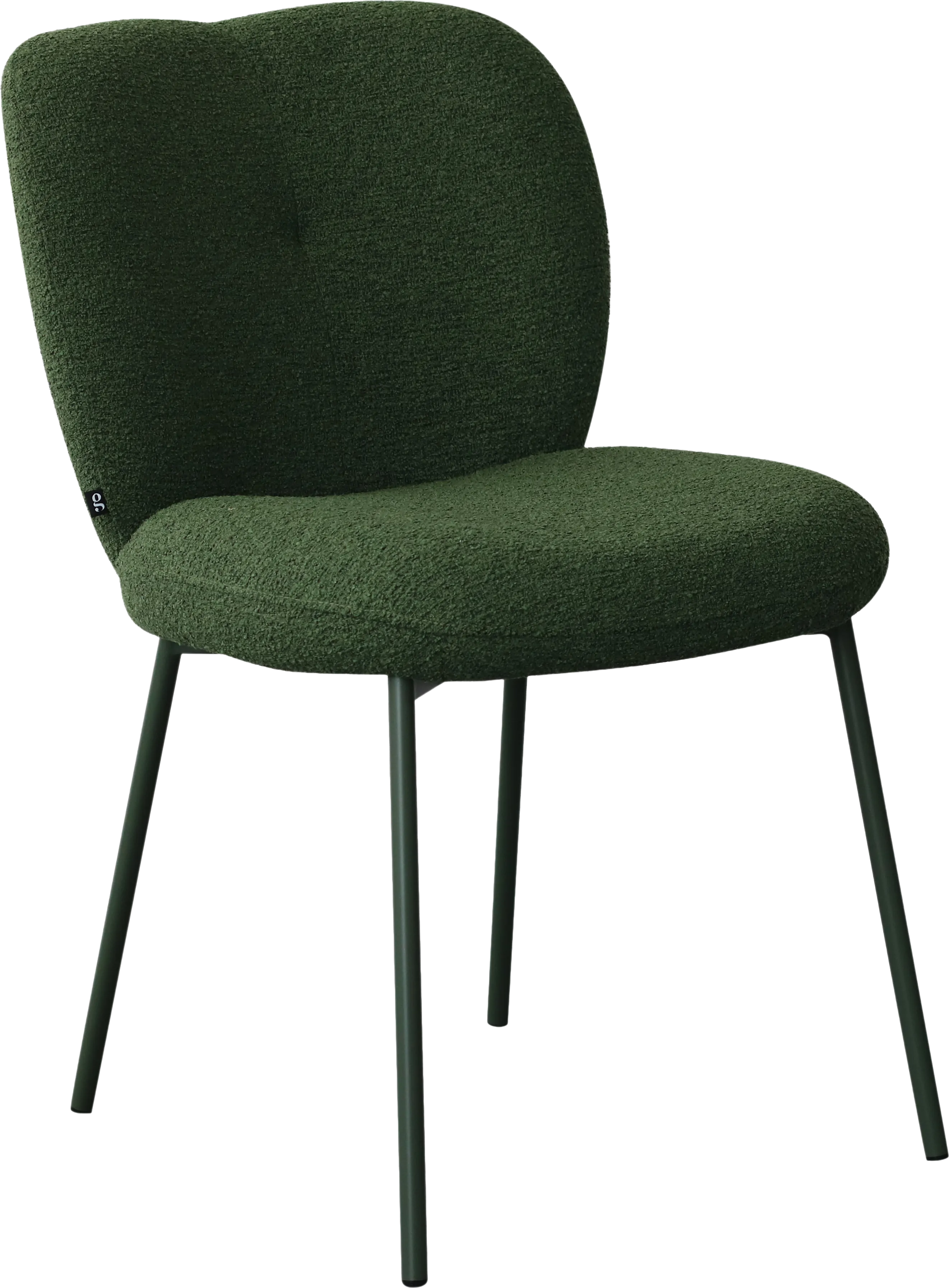 Goossens Basic Eller Eetkamerstoel Stof Groen - 8260659-goossens-basic-eller-eetkamerstoel-stof-groen-01