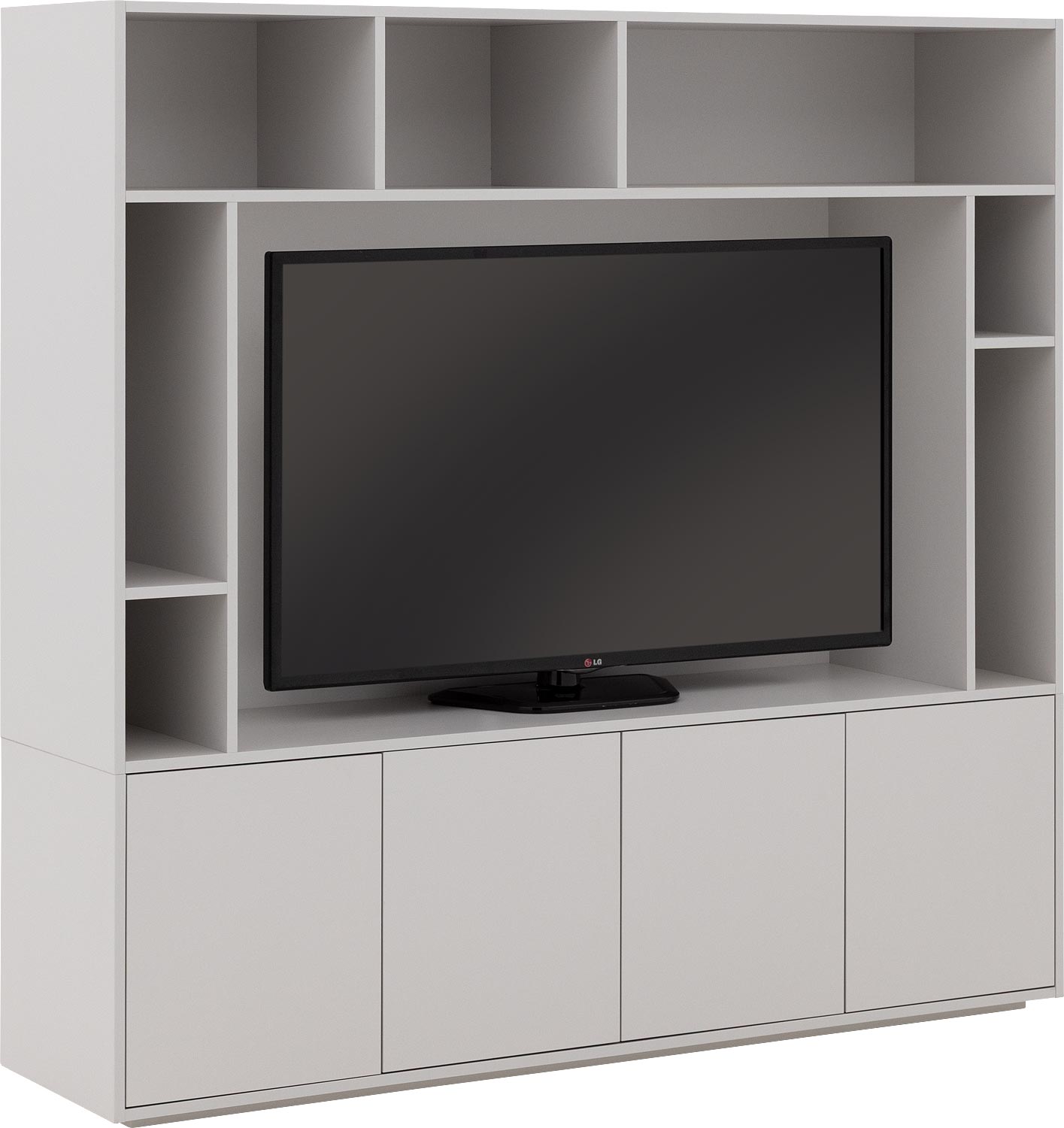 Goossens Basic Madrid Tv Meubel Melamine Grijs - 8251693-goossens-basic-madrid-tv-meubel-melamine-grijs-04
