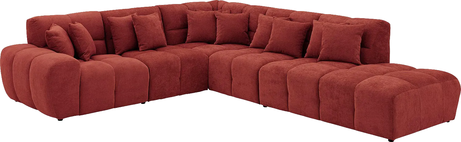 Goossens Excellent Kubus Bank Stof Rood - 8252747-goossens-excellent-kubus-bank-stof-rood-02