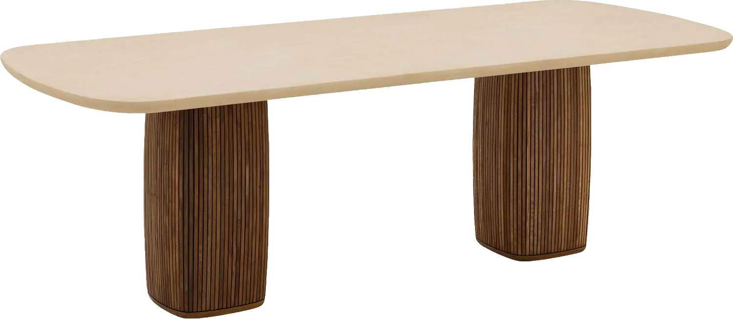 Goossens Nova Eettafel Mortex Beige - 8260026-goossens-nova-eettafel-mortex-beige-10