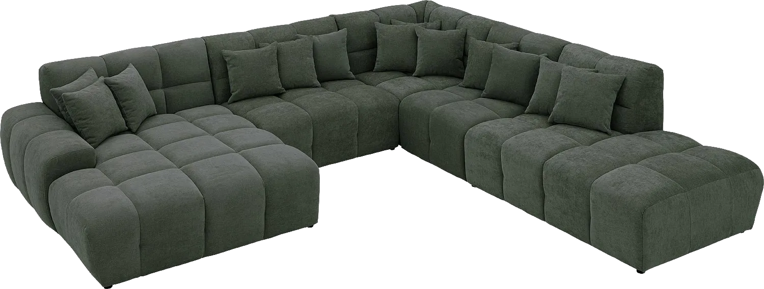 Goossens Excellent Kubus Bank Stof Groen - 8252784-goossens-excellent-kubus-bank-stof-groen-04
