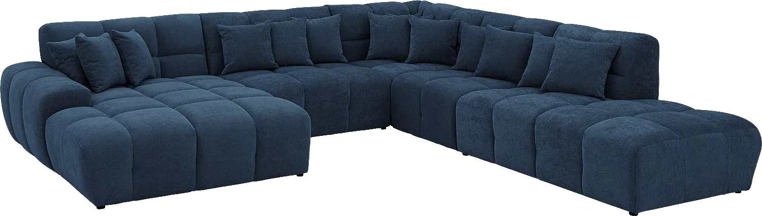 Goossens Excellent Kubus Bank Stof Blauw - 8252781-goossens-excellent-kubus-bank-stof-blauw-02