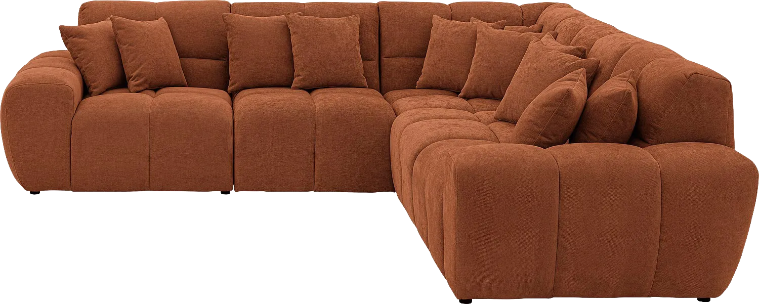Goossens Excellent Kubus Bank Stof Bruin - 8252773-goossens-excellent-kubus-bank-stof-bruin-01