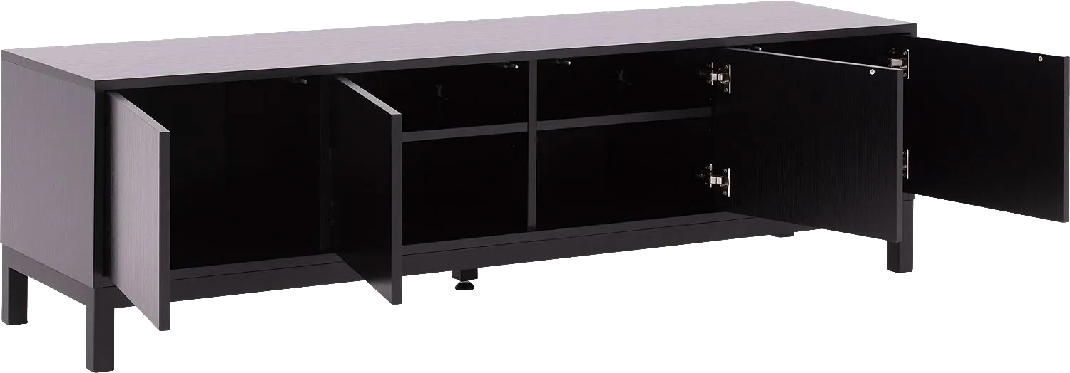 Goossens Valencia Tv Meubel Melamine Zwart - 8243926-goossens-valencia-tv-meubel-melamine-zwart-06