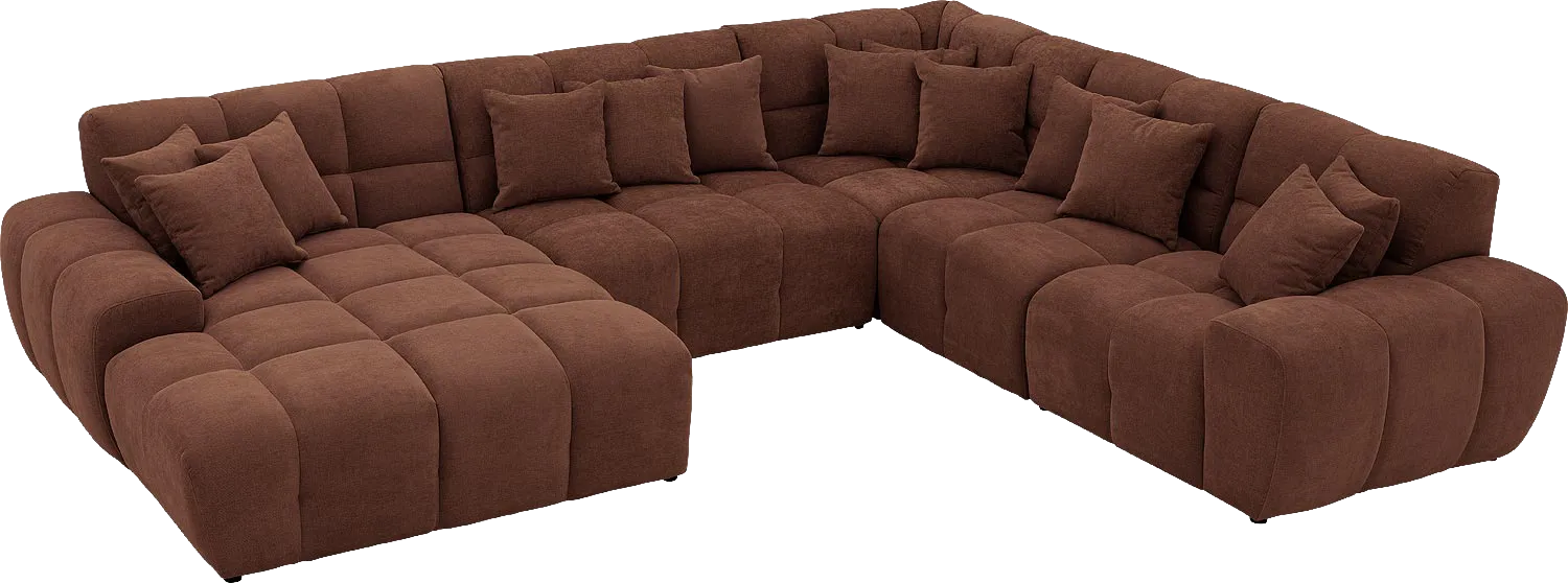 Goossens Excellent Kubus Bank Stof Bruin - 8252844-goossens-excellent-kubus-bank-stof-bruin-04