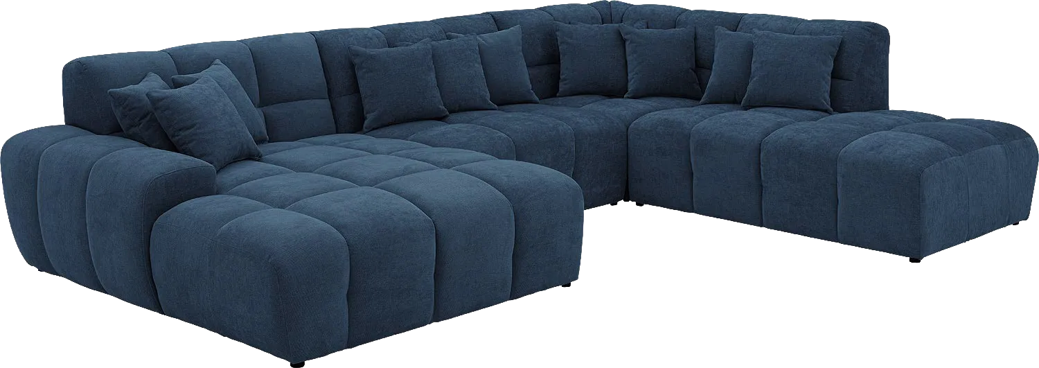 Goossens Excellent Kubus Bank Stof Blauw - 8252889-goossens-excellent-kubus-bank-stof-blauw-05