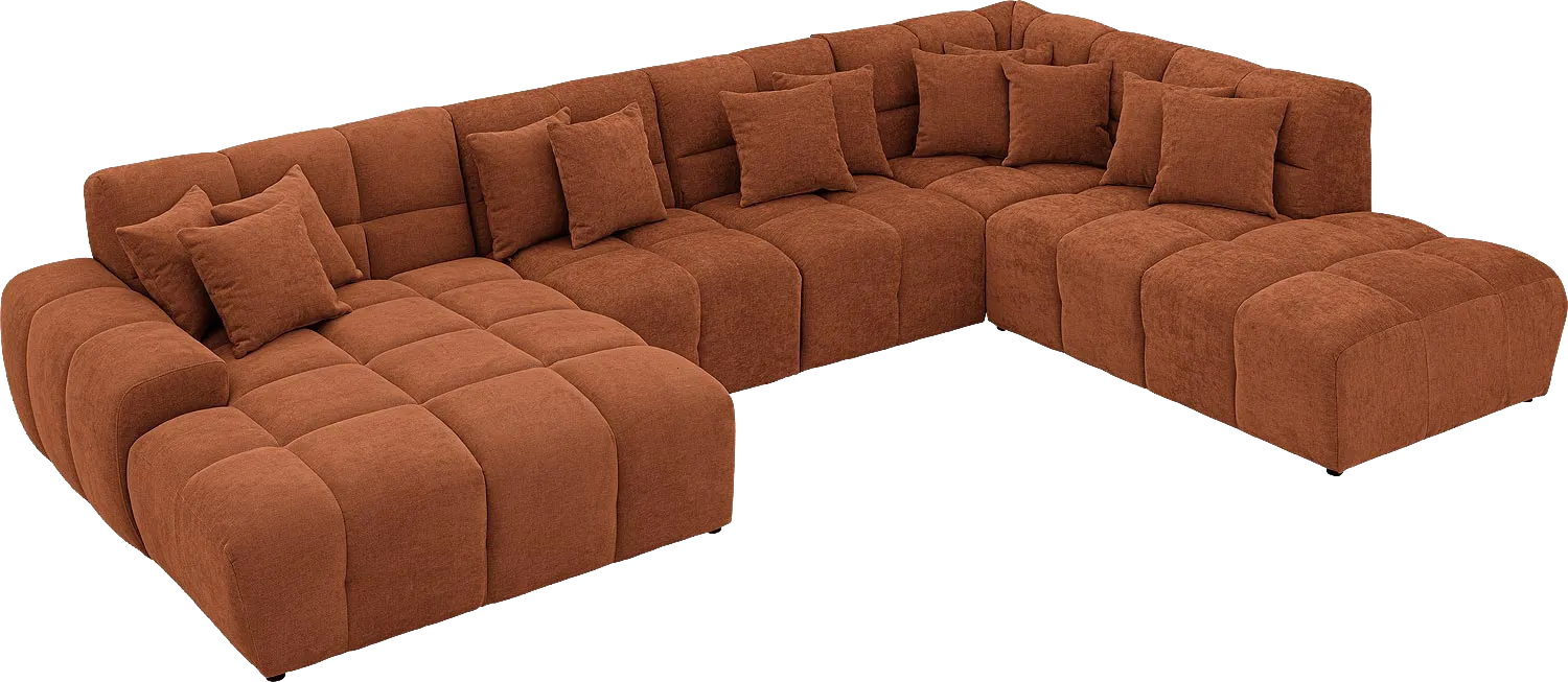 Goossens Excellent Kubus Bank Stof Bruin - 8252741-goossens-excellent-kubus-bank-stof-bruin-05
