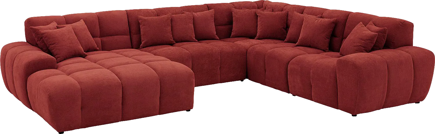 Goossens Excellent Kubus Bank Stof Rood - 8252833-goossens-excellent-kubus-bank-stof-rood-02