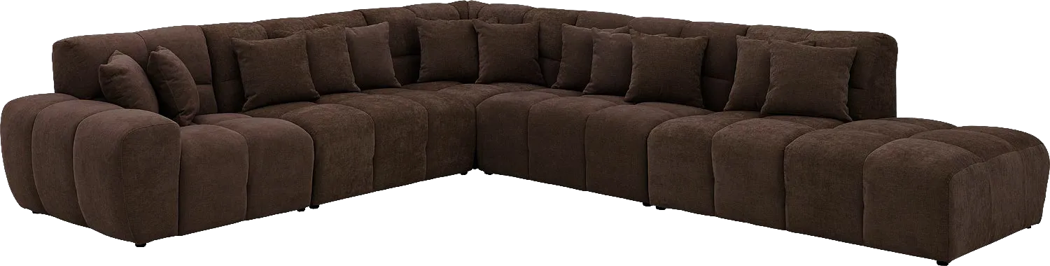 Goossens Excellent Kubus Bank Stof Bruin - 8252883-goossens-excellent-kubus-bank-stof-bruin-02