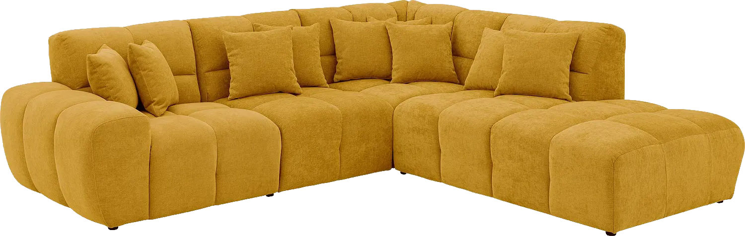 Goossens Excellent Kubus Bank Stof Geel - 8252724-goossens-excellent-kubus-bank-stof-geel-02