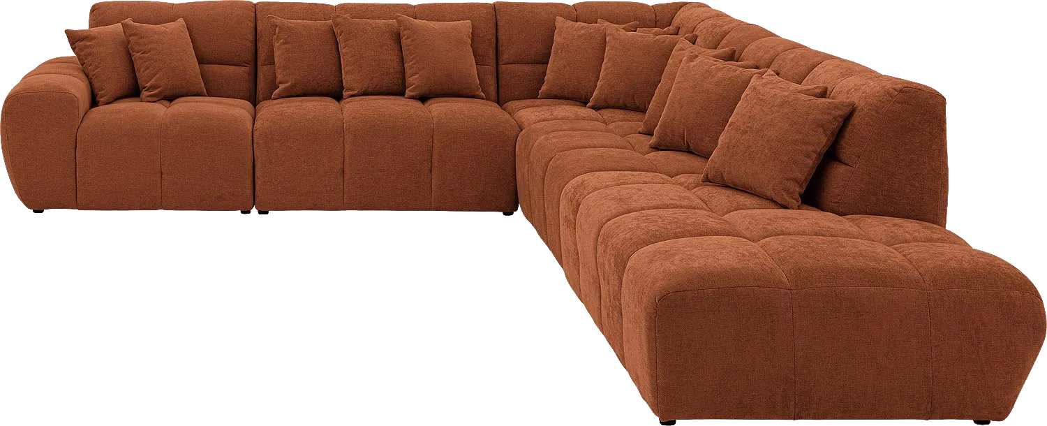 Goossens Excellent Kubus Bank Stof Bruin - 8252881-goossens-excellent-kubus-bank-stof-bruin-01
