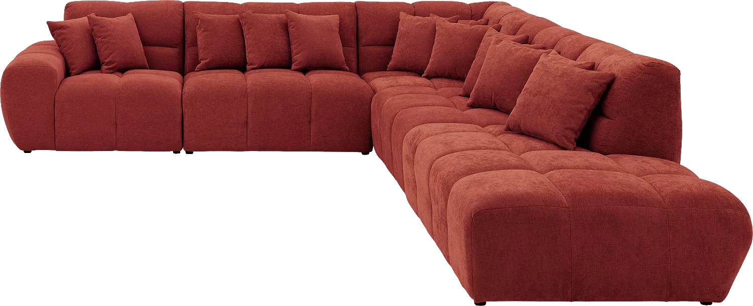 Goossens Excellent Kubus Bank Stof Rood - 8252871-goossens-excellent-kubus-bank-stof-rood-01