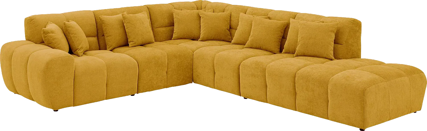 Goossens Excellent Kubus Bank Stof Geel - 8252756-goossens-excellent-kubus-bank-stof-geel-02