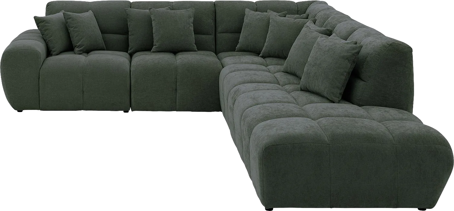 Goossens Excellent Kubus Bank Stof Groen - 8252752-goossens-excellent-kubus-bank-stof-groen-01 2