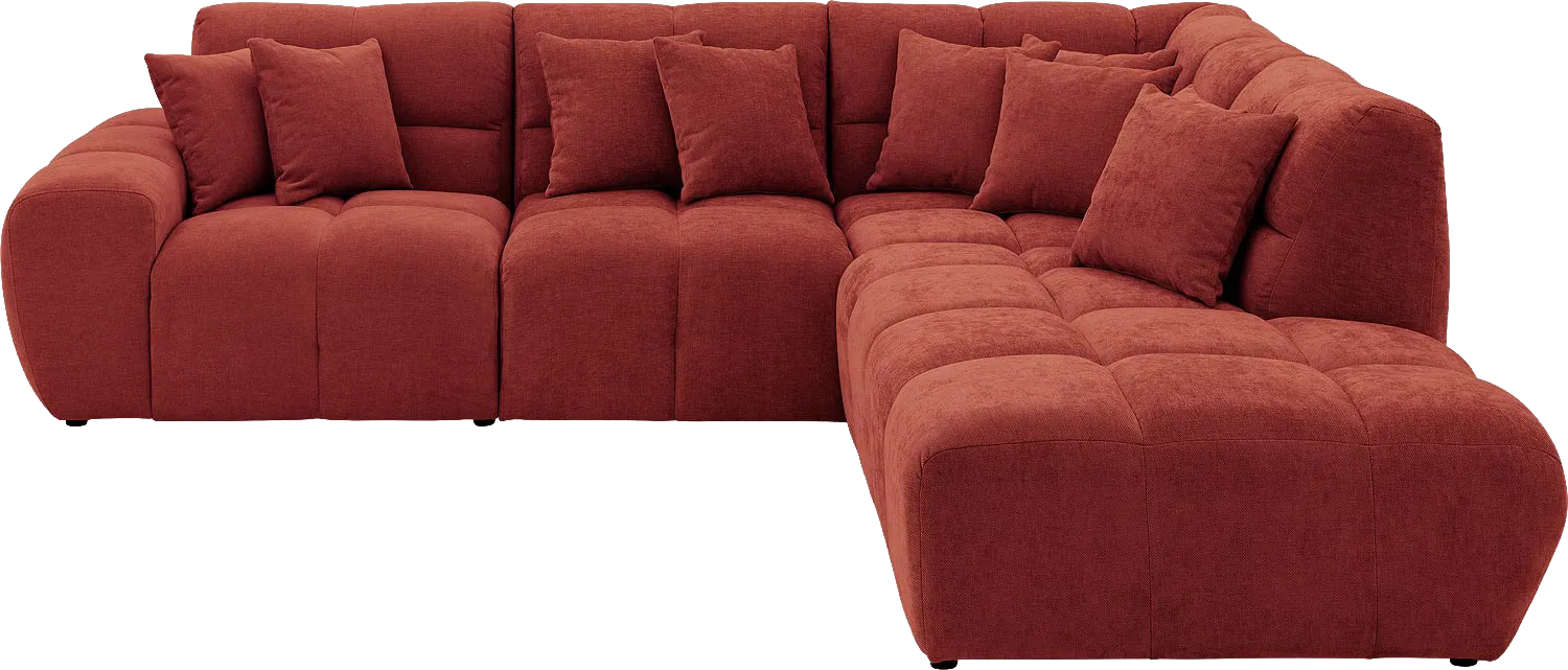 Goossens Excellent Kubus Bank Stof Rood - 8252715-goossens-excellent-kubus-bank-stof-rood-01
