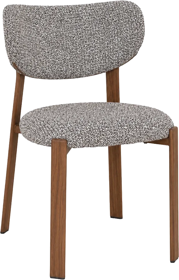 Goossens Basic Linde Eetkamerstoel Stof Bruin - 8260449-goossens-basic-linde-eetkamerstoel-stof-bruin-01
