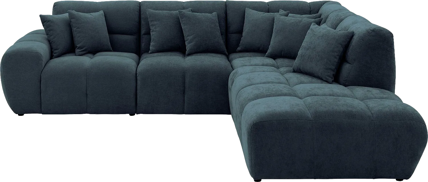 Goossens Excellent Kubus Bank Stof Blauw - 8252719-goossens-excellent-kubus-bank-stof-blauw-01