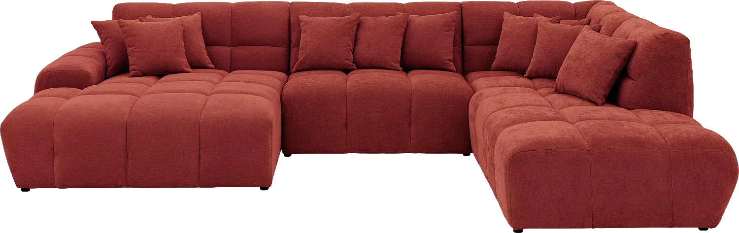 Goossens Excellent Kubus Bank Stof Rood - 8252887-goossens-excellent-kubus-bank-stof-rood-01