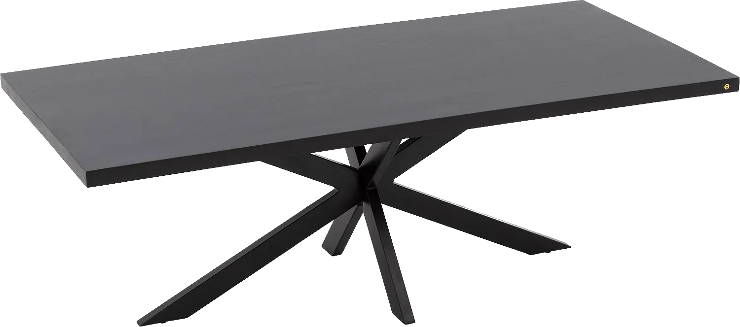 Goossens Basic Lecce Eettafel Mango Zwart - 8243806-goossens-basic-lecce-eettafel-mango-zwart-02