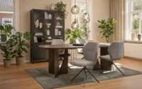 Goossens Slim Eettafel Eiken Bruin - 8252936-goossens-slim-eettafel-eiken-bruin-01