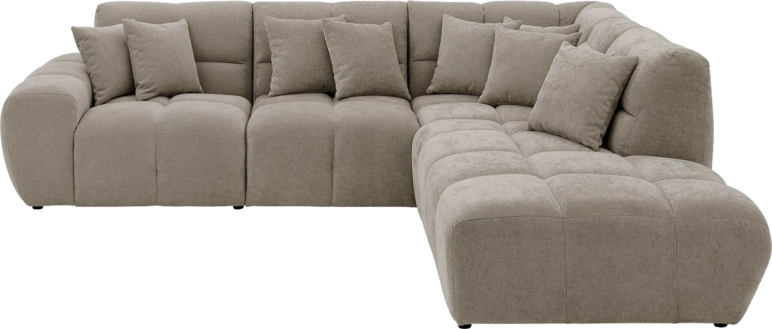 Goossens Excellent Kubus Bank Stof Bruin - 8252729-goossens-excellent-kubus-bank-stof-bruin-01